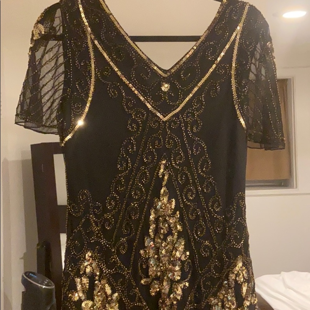 Beaded flapper dress